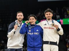 Philippines Celebrates as Carlos Yulo Captures Olympic Gold in Paris gold medalist Carlos Yulo of the Philippines v2