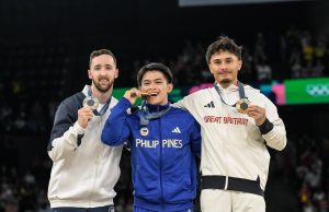 Philippines Celebrates as Carlos Yulo Captures Olympic Gold in Paris gold medalist Carlos Yulo of the Philippines v2