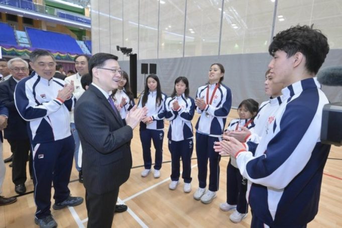 Hong Kong Paralympians Celebrated in Triumphant Homecoming Chief Executive John Lee (fourth left) praises the athletes for showcasing their indomitable sportsmanship at the Games.