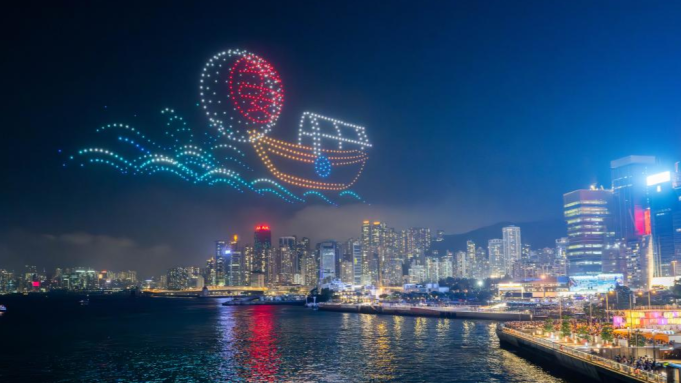 Drones to Light Up Hong Kong’s Sky for Mid-Autumn Festival Drone show in Wan Chai v2