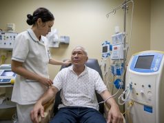 PhilHealth Boosts Hemodialysis Rates Package Rate To P6,350 Per Session Filipino patient undergoing hemodialysis