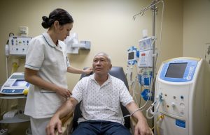 PhilHealth Boosts Hemodialysis Rates Package Rate To P6,350 Per Session Filipino patient undergoing hemodialysis