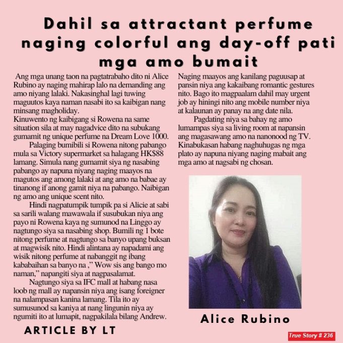 Dahil sa attractant perfume naging colorful ang day-off pati mga amo bumait HK Pinoy Tv News 11th - 17th Sep 24 FB Post and Pin up