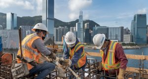 Hong Kong Construction Industry Faces Labour Demand Downturn Amid Economic Uncertainty Hong Kong construction workers