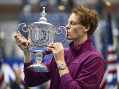 Sinner Sweeps to Second Grand Slam Title at US Open Sinner with the trophy after claiming his first US Open men's singles title, Photo AFP