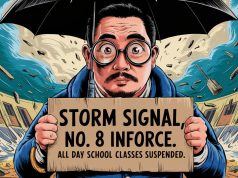 Hong Kong Braces for Super Typhoon Yagi as Schools Suspend Classes Storm Signal, No. 8 inforce. All day school classes suspended v2