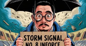 Hong Kong Braces for Super Typhoon Yagi as Schools Suspend Classes Storm Signal, No. 8 inforce. All day school classes suspended v2