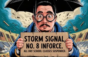 Hong Kong Braces for Super Typhoon Yagi as Schools Suspend Classes Storm Signal, No. 8 inforce. All day school classes suspended v2
