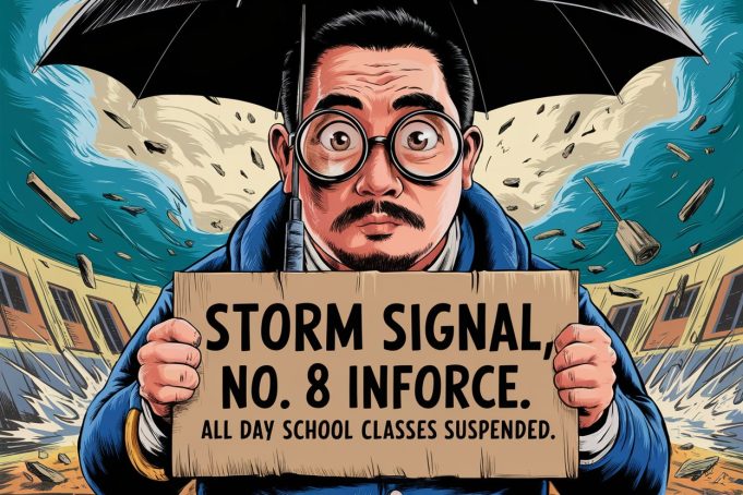 Hong Kong Braces for Super Typhoon Yagi as Schools Suspend Classes Storm Signal, No. 8 inforce. All day school classes suspended v2