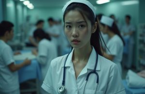 Facing Staffing Shortage, Hong Kong Offers Jobs to 200 Foreign Nurse Applicants exhausted_hong_kong_nurse_in_crisp_white_uniform_tending_to_multiple_patients v1