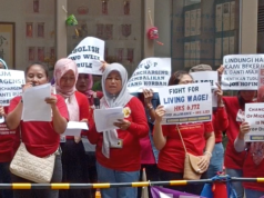 Minimum Wage for Foreign Domestic Helpers Raised to HK$4,990 , Food Allowance Unchanged photo in Indonesian consulate