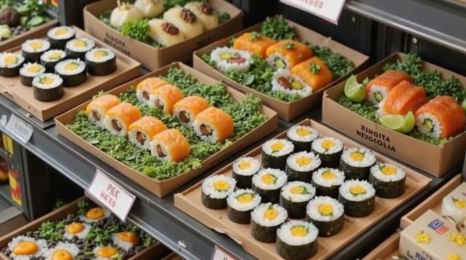 Hong Kong Considers Lifting Ban on Japanese Seafood Amid New Developments sushi_in_plastic_boxes_on_supermarket_shelf_gyze0orsvw6xqwroxdvk_1