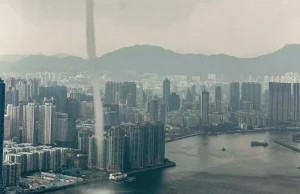 Rare Waterspout Spotted in Hong Kong’s Victoria Harbour waterspout in Victoria Harbour
