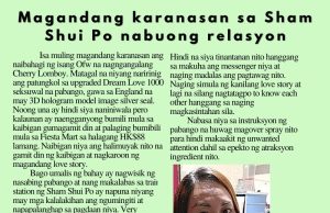 Magandang karanasan sa Sham Shui Po nabuong relasyon HK Pinoy Tv News 20th Nov - 3rd Dec 24 FB Post and Pin up