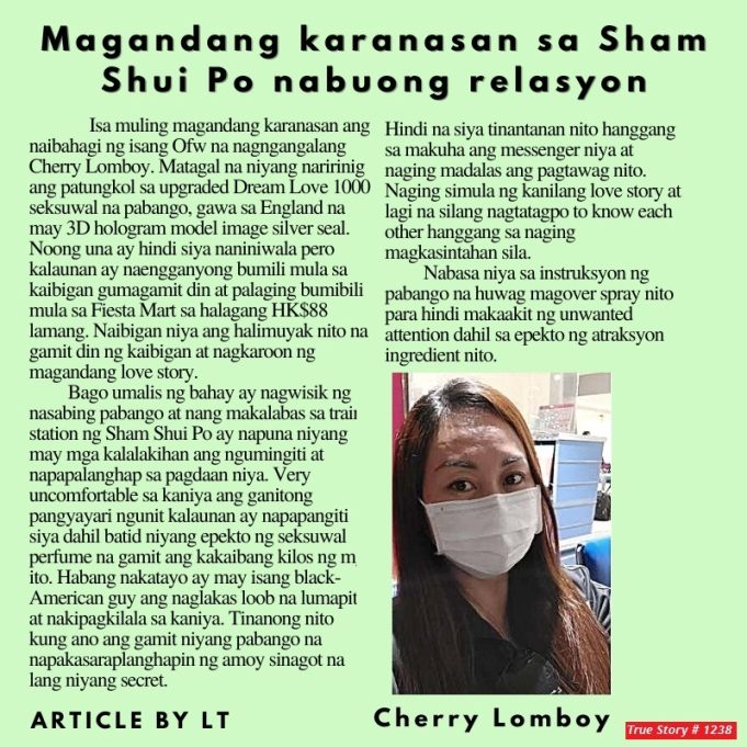 Magandang karanasan sa Sham Shui Po nabuong relasyon HK Pinoy Tv News 20th Nov - 3rd Dec 24 FB Post and Pin up