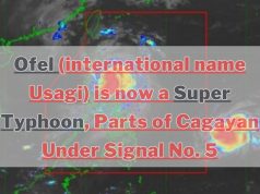 Typhoon Ofel Intensifies to Super Typhoon, Threatening Parts of Northern Luzon Ofel (international name Usagi) is now a Super Typhoon, Parts of Cagayan Under Signal No. 5