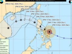 Powerful Super Typhoon Pepito Threatens Bicol Region Track of Super Typhoon Pepito