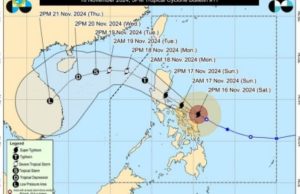 Powerful Super Typhoon Pepito Threatens Bicol Region Track of Super Typhoon Pepito