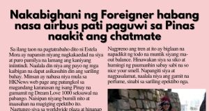 Nakabighani ng foreigner habang nasa airbus pati paguwi sa Pinas naakit ang chatmate HK Pinoy Tv News 18th - 31st Dec 24 FB Post and Pin up