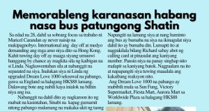 Memorableng karanasan habang nasa bus patungong Shatin HK Pinoy Tv News 4th - 17th Dec 24 FB Post and Pin up