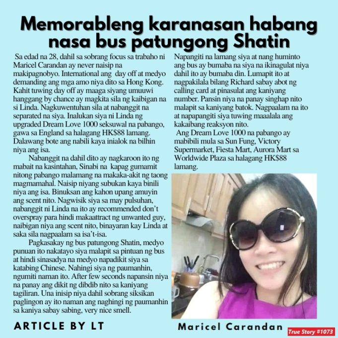Memorableng karanasan habang nasa bus patungong Shatin HK Pinoy Tv News 4th - 17th Dec 24 FB Post and Pin up