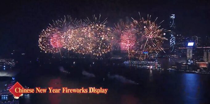 Hong Kong Rings in the Year of the Snake with Dazzling Fireworks Spectacle Over Victoria Harbour Chinese New Year Fireworks Display