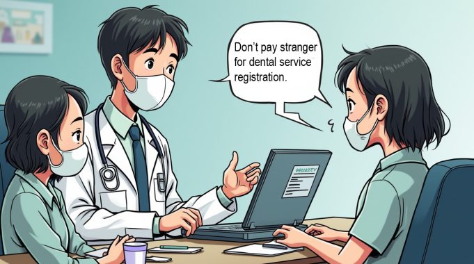 Dental Service Scam Alerts Public: Don’t Pay Strangers to Register Dental Service Scam in Hong Kong v1