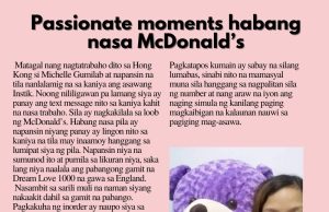 Passionate moments habang nasa McDonald’s HK Pinoy Tv News 22nd Jan to 4th Feb 25 FB Post and Pin up