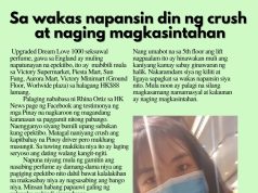 Sa wakas napansin din ng crush at naging magkasintahan HK Pinoy Tv News 8th - 21st Jan 25 FB Post and Pin up
