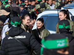 Hostage-Prisoner Swap Unfolds Amidst Gaza Ceasefire Hamas fighters escort four Israeli hostages