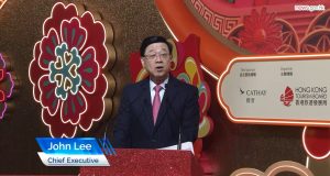 Hong Kong Kicks Off Lunar New Year With Vibrant Night Parade Hong Kong Chief Executive John Lee at the LNY Parade
