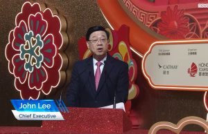 Hong Kong Kicks Off Lunar New Year With Vibrant Night Parade Hong Kong Chief Executive John Lee at the LNY Parade