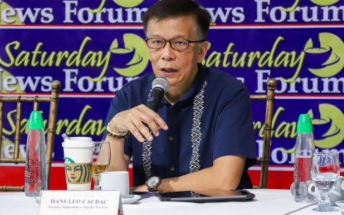 DMW Investigates Repatriation Error of Fallen OFW’s Remains Migrant Workers Secretary Hans Leo Cacdac PNA photo