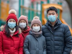 Flu Season Looms, Hong Kong Braces for Peak Infections in Early February a_hong_kong_family_wearing_cold_weather_clothes_and