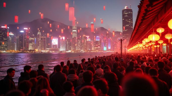 Millions of mainland visitors expected during the Lunar New Year holiday crowds_of_people_celebrating_lunar_new_year_in_hong_kong_0