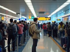 Hong Kong Sees 298 Million Passengers in 2024, Unveils Tech Upgrades for Faster Clearance hong_kong_airport_scene_tourists_queue_at_the_immigration_booth