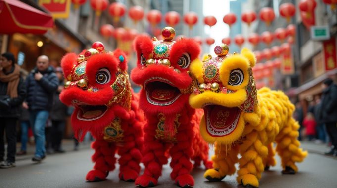 HK Government Prepares for Lunar New Year Festivities with Special Traffic and Transport Arrangements** hong_kong_lunar_new_year_festivities_year_of_the_snake_street_scenes_lion_dance
