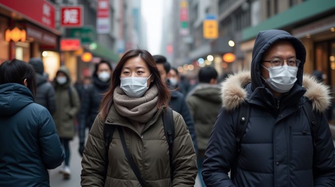 Hong Kong Enters Flu Season, Health Officials Warn Of Rising Infections hong_kong_people_wearing_cold_weather_clothes_and_medical_masks_2