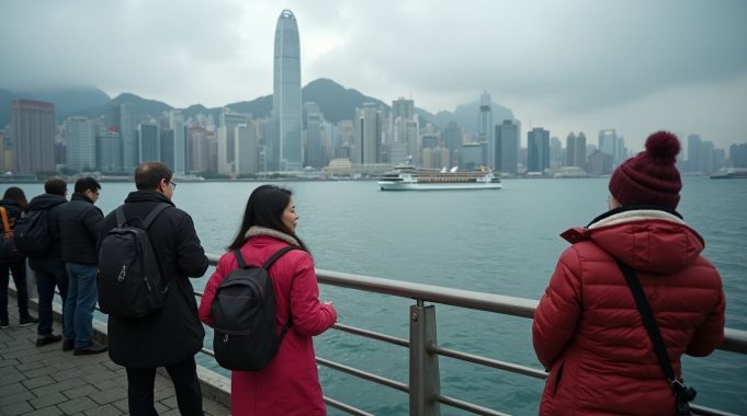 Cold Snap Descends On Hong Kong As Winter Monsoon Approaches hong_kong_people_wearing_cold_weather_clothing_victoria_harbor_scene_wipqoo6mnkgy3e70zxsz_3