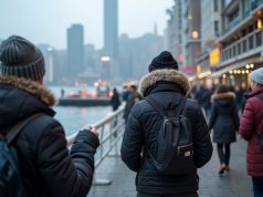 Hong Kong Braces For Winter Chill, Flu Experts Warn Of Potential Outbreak hong_kong_people_wearing_thick_cold_weather_clothing_victoria_harbor_scene