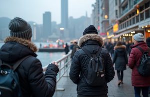 Hong Kong Braces For Winter Chill, Flu Experts Warn Of Potential Outbreak hong_kong_people_wearing_thick_cold_weather_clothing_victoria_harbor_scene