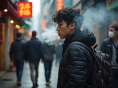 Hong Kong Grapples with Surge in ‘Space Oil’ Drug Cases, Plans Legislative Crackdown young_hong_kong_people_vaping_in_a_street_alley_2