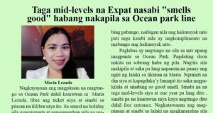 Taga mid-levels na Expat nasabi “smells good” habang nakapila sa Ocean park line HK Pinoy Tv News 5th to 18th Feb 25 FB Post and Pin up