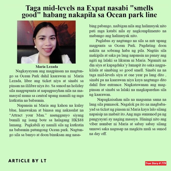 Taga mid-levels na Expat nasabi “smells good” habang nakapila sa Ocean park line HK Pinoy Tv News 5th to 18th Feb 25 FB Post and Pin up