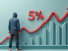 Crime Reports Show 5% Increase in 2024, Driven by Deception Cases a_3d_graph_showing_crime_in_hong_kong_rose_by_5_person_wearing_hoodie_in_handcuff
