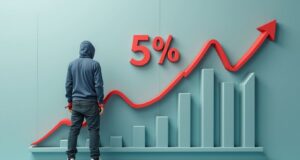 Crime Reports Show 5% Increase in 2024, Driven by Deception Cases a_3d_graph_showing_crime_in_hong_kong_rose_by_5_person_wearing_hoodie_in_handcuff