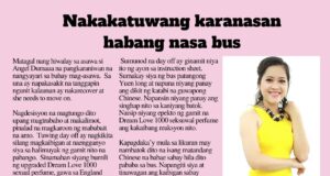 Nakakatuwang karanasan habang nasa bus HK Pinoy Tv News 2nd - 15th Apr 25 FB Post and Pin up