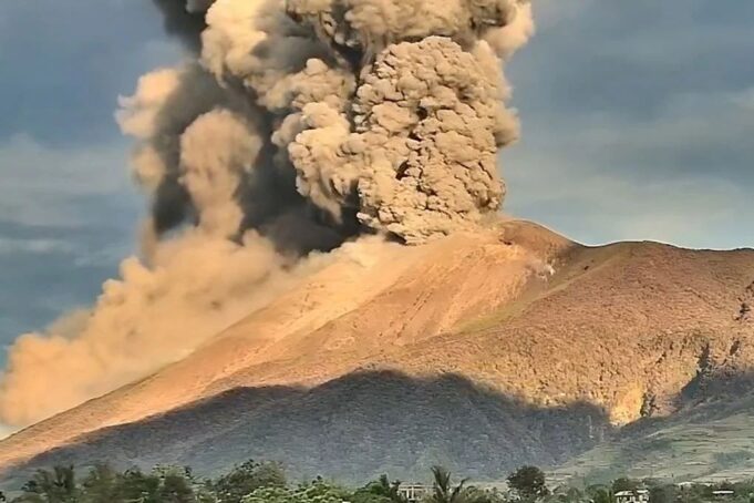 Kanlaon Volcano Erupts, Sends Massive Ash Plume Skyward in Philippine Islands Kanlaon volcano erupts