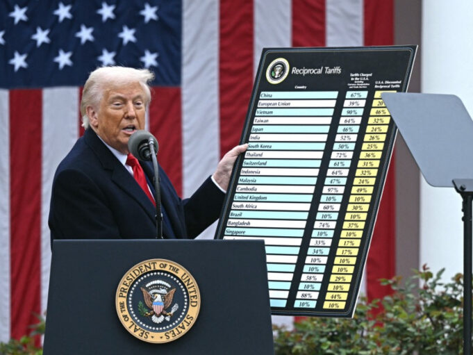 Trump Unveils Sweeping Tariffs, Igniting Fears of Trade War US President Donald Trump tariffs