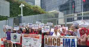 Migrant Workers Demand Wage, Hours Reform in Hong Kong AMCB Demand Wage, Hours Reform in Hong Kong